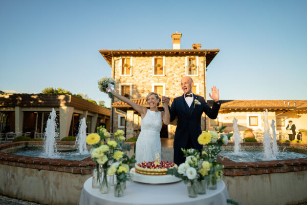 La torta nuziale in Ferghettina organizzata da Vivilo Franciacorta e Nadia Eventi